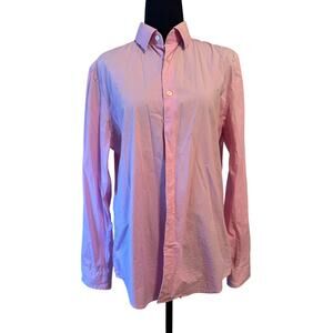 EXPRESS Pink Button Down Cotton Shirt Size Medium